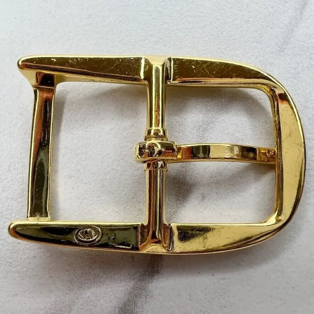 Vintage Gold Tone Simple Basic Belt Buckle for up to 1 Inch Belt